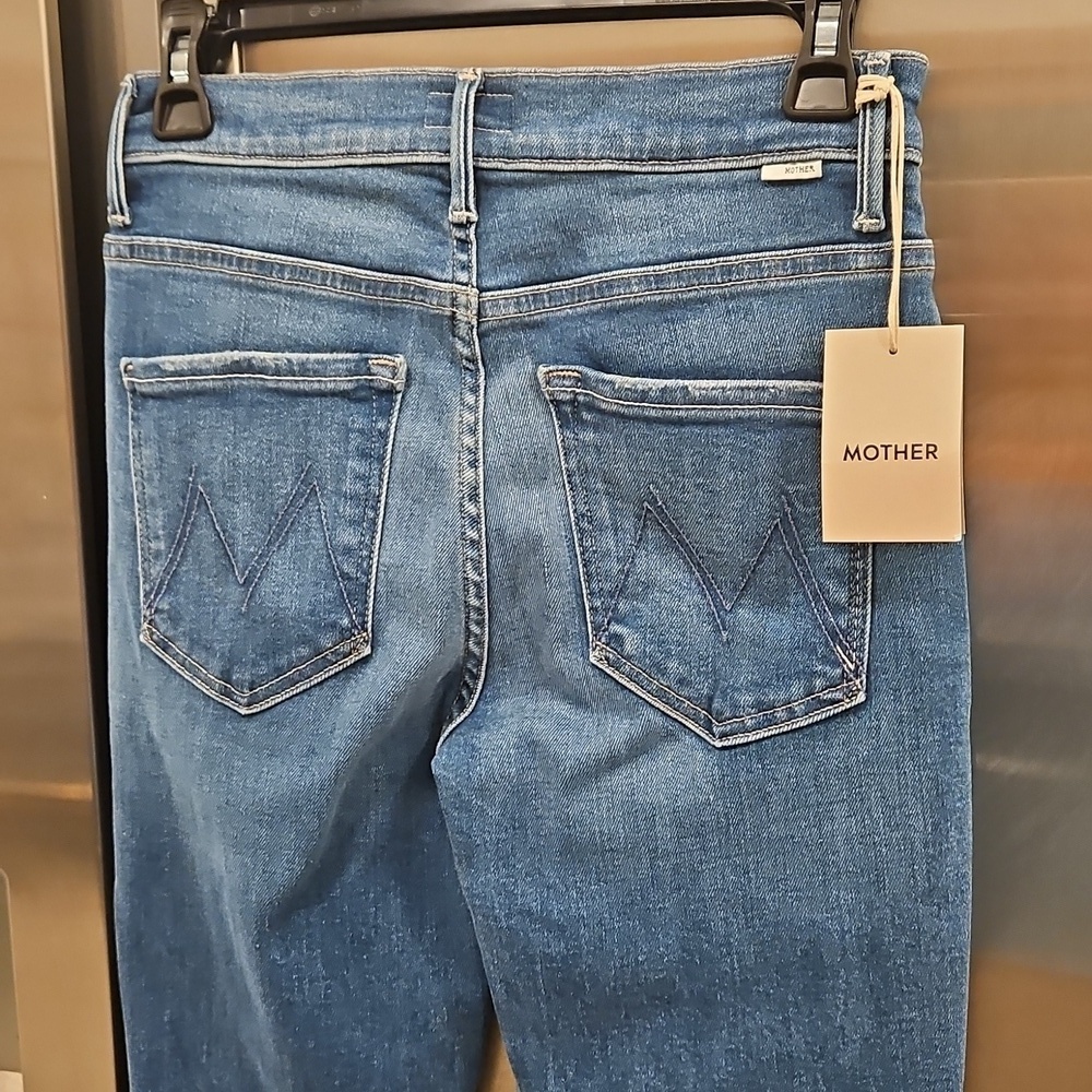 💕MOTHER💕 The Weekender Mid-Rise Flare Jeans ~ Layover 26 NWT - Picture 15 of 17